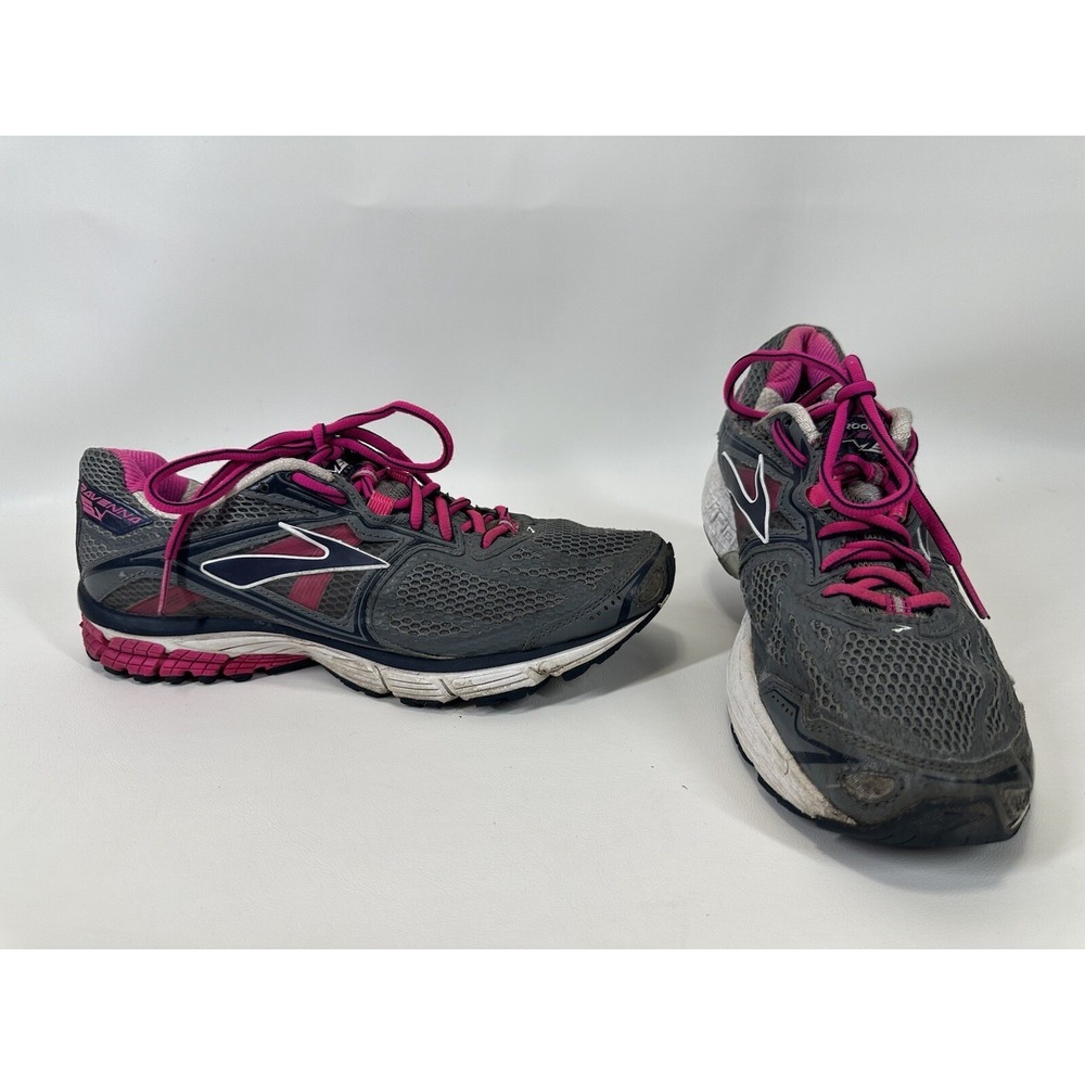 Brooks Ravenna 5 Womens Size 11.5 Running Shoes Gray Pink White No‎ Insoles